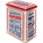 Plåtburk L Retro / Popcorn