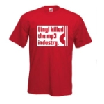 Vinyl killed the MP3 industry - M (T-shirt)