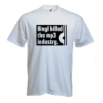 Vinyl killed the MP3 industry - S (T-shirt)