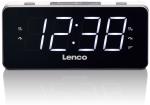 Klockradio Lenco CR-18 Vit / Stora siffror