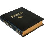 Anteckningsbibel I Svart Cabraskinn