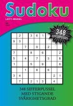 Sudoku- Lätt-medel, 348 Sifferpussel Med Stigande Svårighetsgrad
