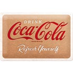 Plåtskylt Retro 20x30 cm / Coca-Cola Refresh ..