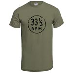 33 1/3 RPM / M (T-shirt/Olivgrön)