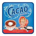 Glasunderlägg Retro / Cacao