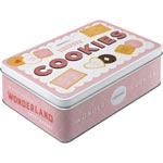 Plåtbox platt Retro / Wonder Cookies