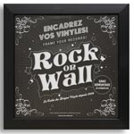 Rock on Wall - LP-ram Svart