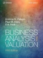Business Analysis And Valuation- Ifrs