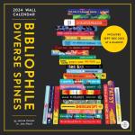 2024 Wall Cal- Bibliophile Diverse Spines
