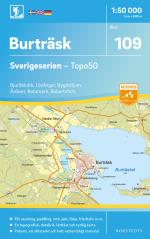 109 Burträsk Sverigeserien Topo50 - Skala 1-50 000