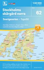 62 Stockholms Skärgård Norra Sverigeserien Topo50 - Skala 1-50 000