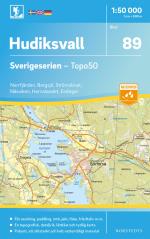 89 Hudiksvall Sverigeserien Topo50 - Skala 1-50 000