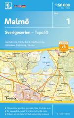 1 Malmö Sverigeserien Topo50 - Skala 1-50 000