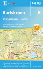 8 Karlskrona Sverigeserien Topo50 - Skala 1-50 000
