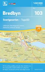 103 Bredbyn Sverigeserien Topo50 - Skala 1-50 000