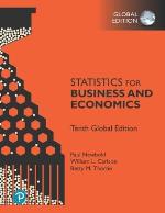 Statistics For Business And Economics, Global Edition