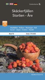 Outdoorkartan Skäckerfjällen Storlien Åre - Blad 10 Skala 1-75 000