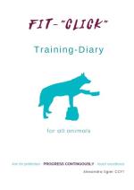 Training Diary For All Animals
