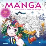 Målarbok Manga Med Självlysande Sidor