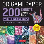 Origami Paper 200 Sheets Marbled Patterns 6" (15 Cm)