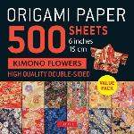 Origami Paper 500 Sheets Kimono Flowers 6" (15 Cm)