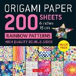 Origami Paper 200 Sheets Rainbow Patterns 6" (15 Cm)