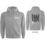 The Beatles: Unisex Zipped Hoodie/White Album (Back Print) (X-Large)