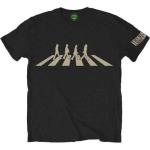 The Beatles: Unisex T-Shirt/Abbey Road Silhouette (Large)