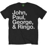 The Beatles: Unisex T-Shirt/John Paul George & Ringo (XX-Large)