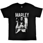 Bob Marley: Unisex T-Shirt/Black & White (Large)