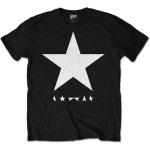 David Bowie: Unisex T-Shirt/Blackstar (White Star on Black) (Medium)