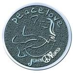 John Lennon: Pin Badge/Peace & Love
