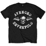 Avenged Sevenfold: Unisex T-Shirt/Classic Death Bat (Black) (Large)