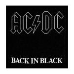 AC/DC: Standard Woven Patch/Back in Black