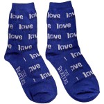 The Beatles: Ladies Ankle Socks/Love Me Do (Blue) (UK Size 4 - 7)