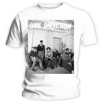 One Direction: Ladies T-Shirt/Band Lounge Black & White (Skinny Fit) (Large)