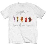 Genesis: Unisex T-Shirt/Turn It On Again (White) (XX-Large)