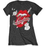 The Rolling Stones: Ladies T-Shirt/Vintage Tattoo (X-Large)