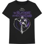 Disney: Unisex T-Shirt/The Nightmare Before Christmas Purple Heart (Small)