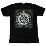 HIM: Unisex T-Shirt/Album Symbols (Black) (Medium)