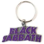 Black Sabbath: Keychain/Wavy Logo (Enamel In-fill)