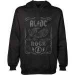 AC/DC: Unisex Pullover Hoodie/Cannon Swig (Black) (Medium)