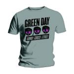 Green Day: Unisex T-Shirt/Three Heads Better Than One (Large)