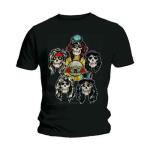 Guns N Roses: Guns N` Roses Unisex T-Shirt/Vintage Heads (Medium)