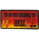 AC/DC: Standard Printed Patch/Highway To Hell Flames