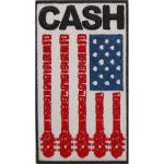 Johnny Cash: Standard Woven Patch/Flag