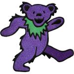 Grateful Dead: Standard Woven Patch/Purple Dancing Bear