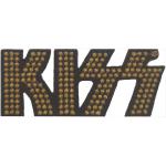 KISS: Standard Woven Patch/Gold Studded Logo