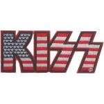 KISS: Standard Woven Patch/American Flag Logo
