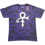Prince: Unisex T-Shirt/White Symbol (Wash Collection) (Large)